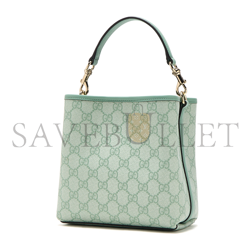 GUCCI GG EMBLEM MINI BUCKET BAG 815118 (19*18*11.5cm)